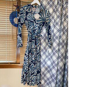 NWT Sunny Studio Paris Made in Italy Maxi Sun Dress Color Blue One Size